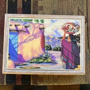 Southwestern jewerly wood  box